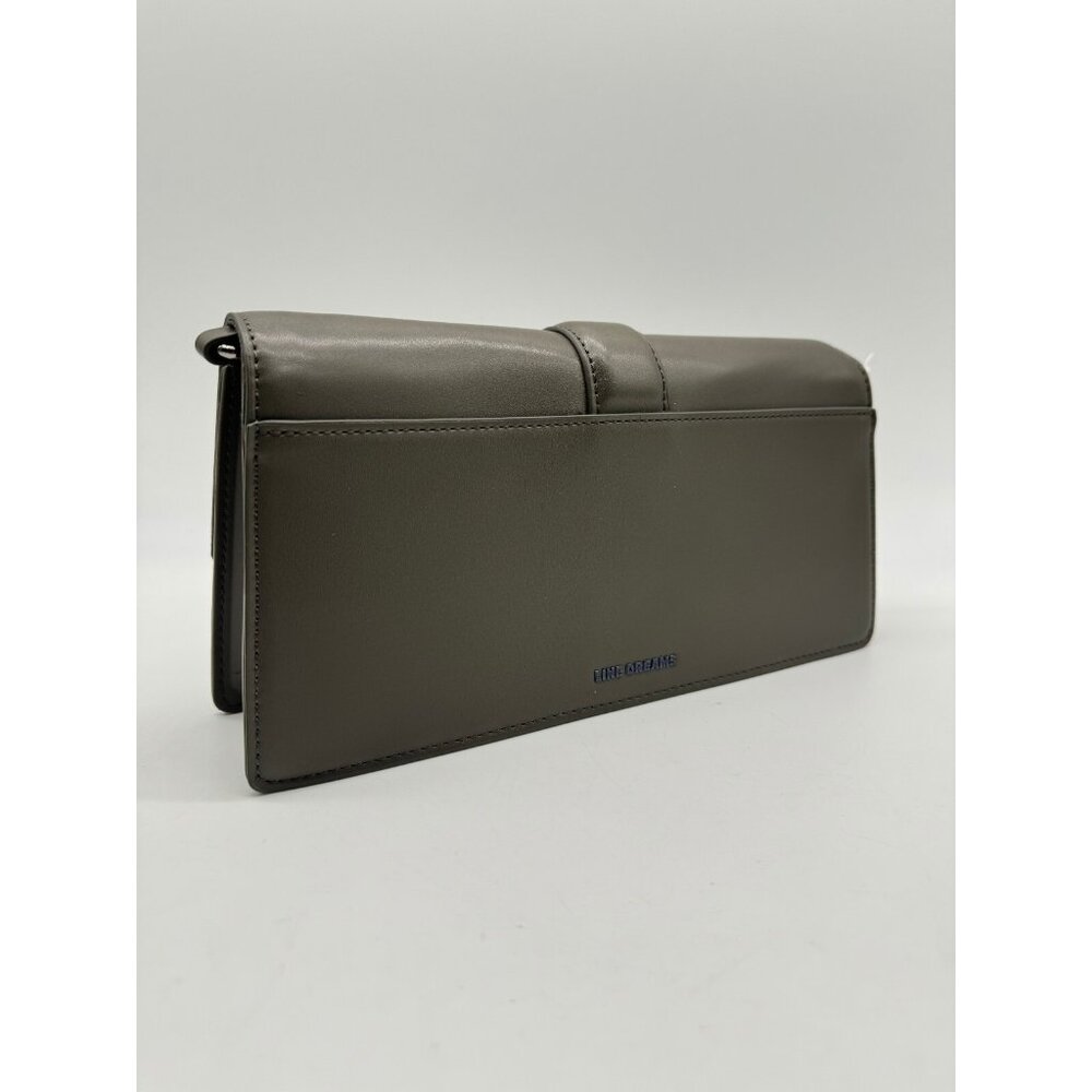 LIKE DREAMS Georgie East West front buckle faux-leather crossbody bag- Olive - Picture 10 of 16